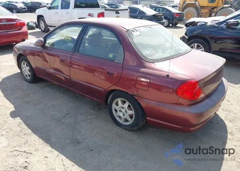 2002 Kia Spectra Ls из США, поврежденный, VIN KNAFB121625140900